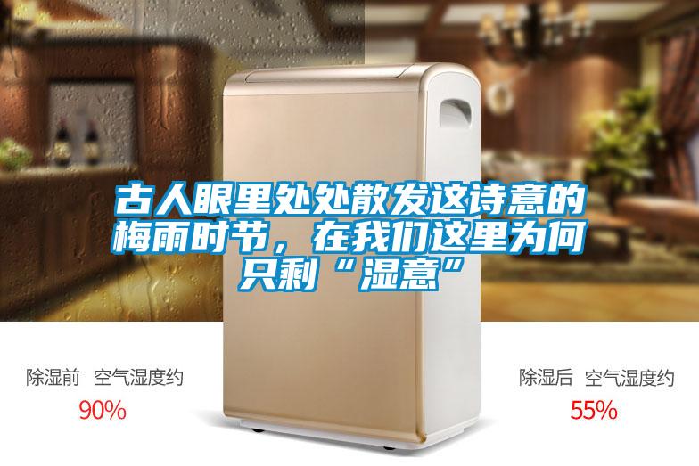 古人眼里處處散發這詩意的梅雨時節，在我們這里為何只剩“濕意”