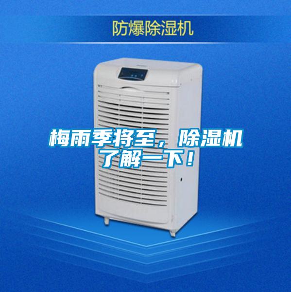 梅雨季將至，除濕機了解一下！