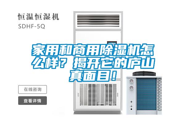家用和商用除濕機(jī)怎么樣？揭開(kāi)它的廬山真面目！