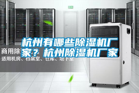 杭州有哪些除濕機廠家？杭州除濕機廠家