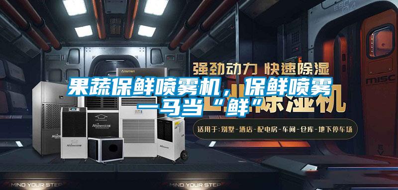果蔬保鮮噴霧機，保鮮噴霧一馬當“鮮”
