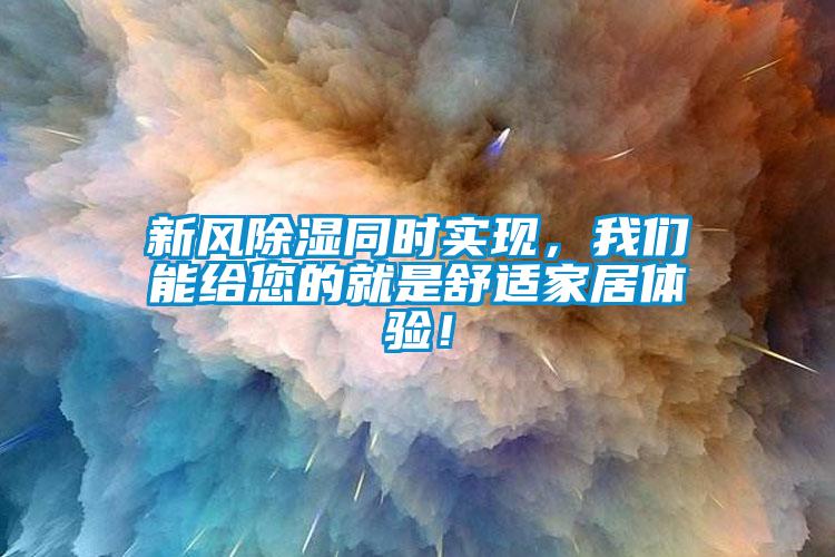 新風(fēng)除濕同時(shí)實(shí)現(xiàn)，我們能給您的就是舒適家居體驗(yàn)！