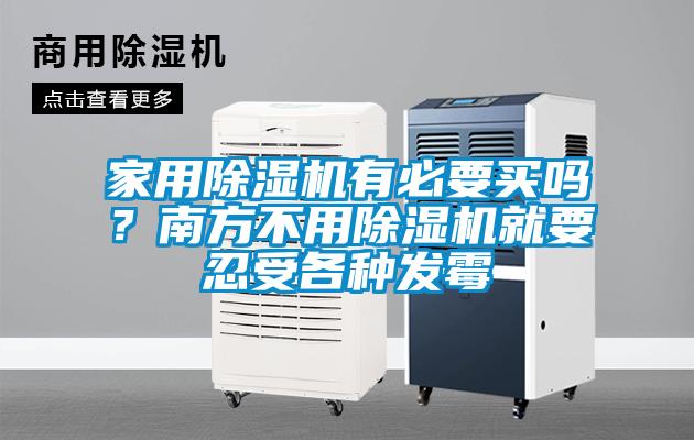 家用除濕機有必要買嗎？南方不用除濕機就要忍受各種發霉