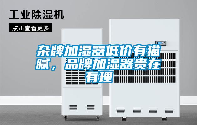 雜牌加濕器低價有貓膩,品牌加濕器貴在有理