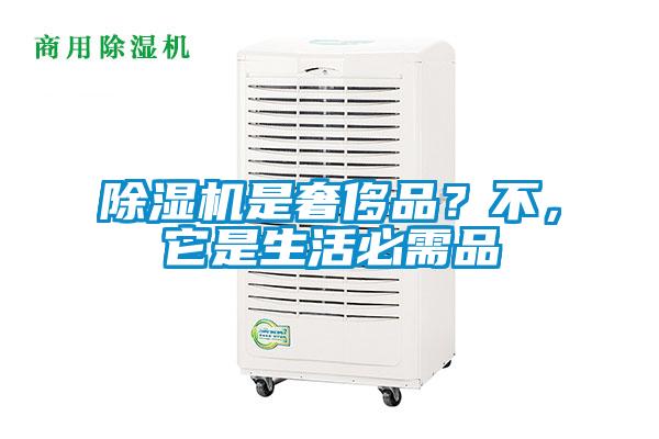 除濕機是奢侈品？不，它是生活必需品