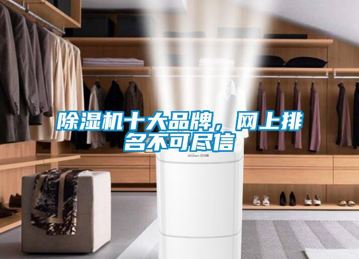 除濕機十大品牌,網上排名不可盡信