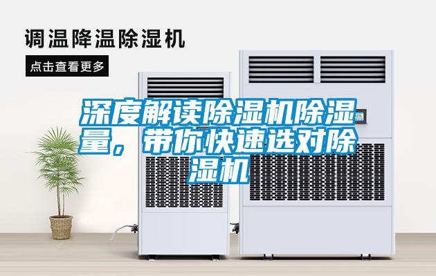 深度解讀除濕機除濕量，帶你快速選對除濕機