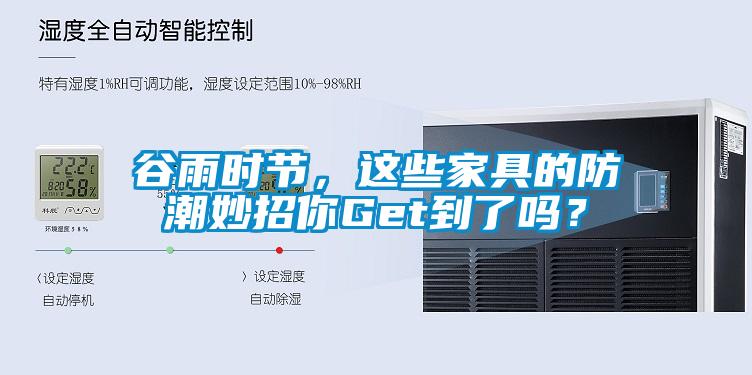 谷雨時節,這些家具的防潮妙招你Get到了嗎?