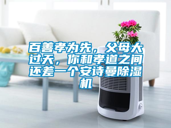 百善孝為先,父母大過天,你和孝道之間還差一個安詩曼除濕機