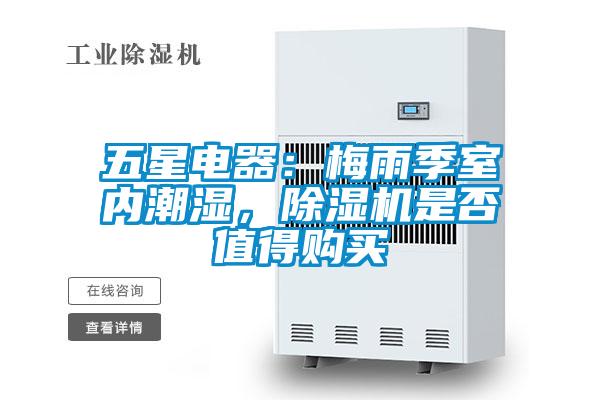 五星電器：梅雨季室內潮濕，除濕機是否值得購買