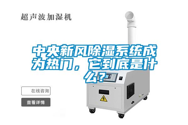 中央新風除濕系統成為熱門，它到底是什么？